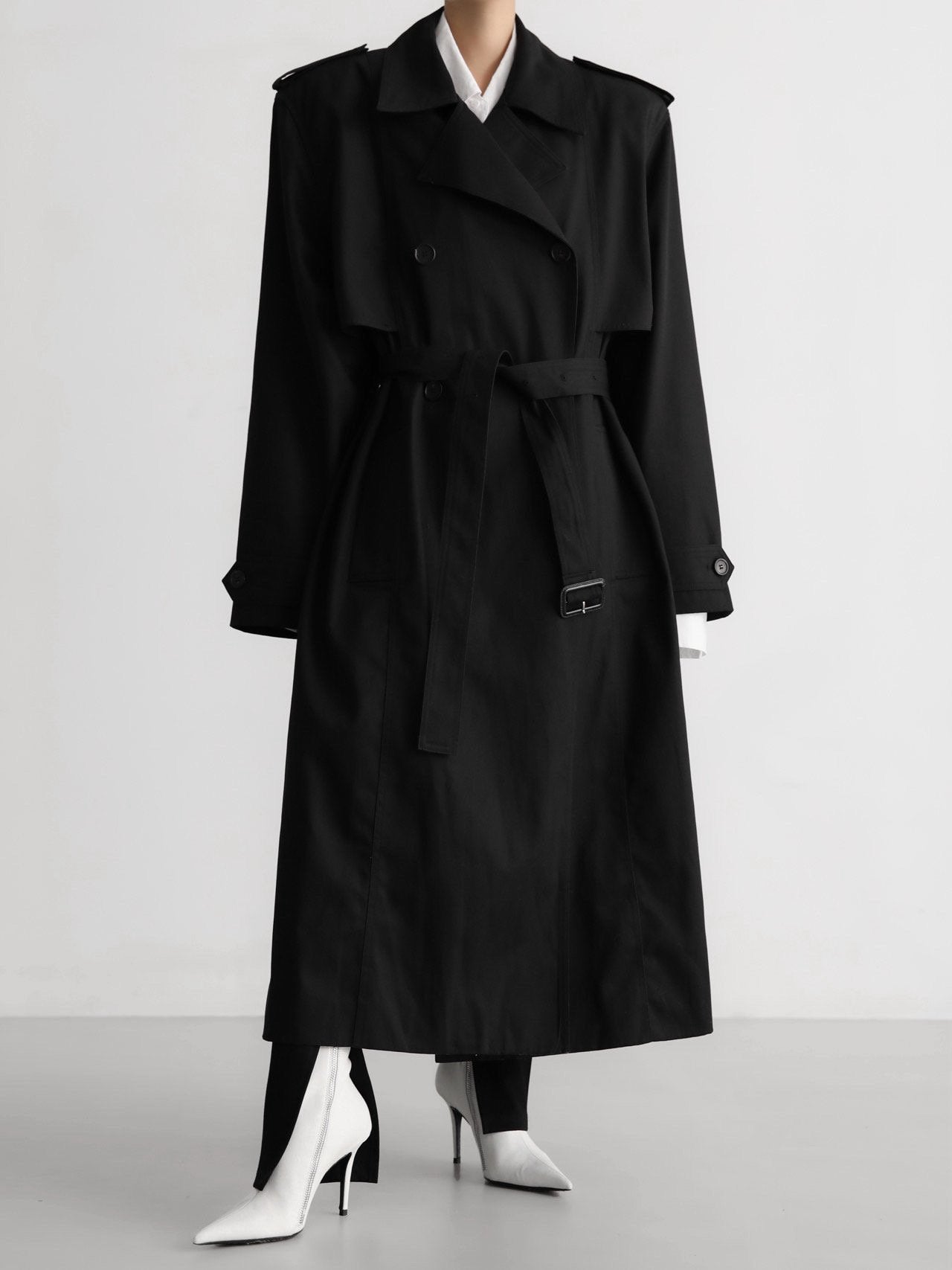 ANNE Trench Coat - Black - SUENE