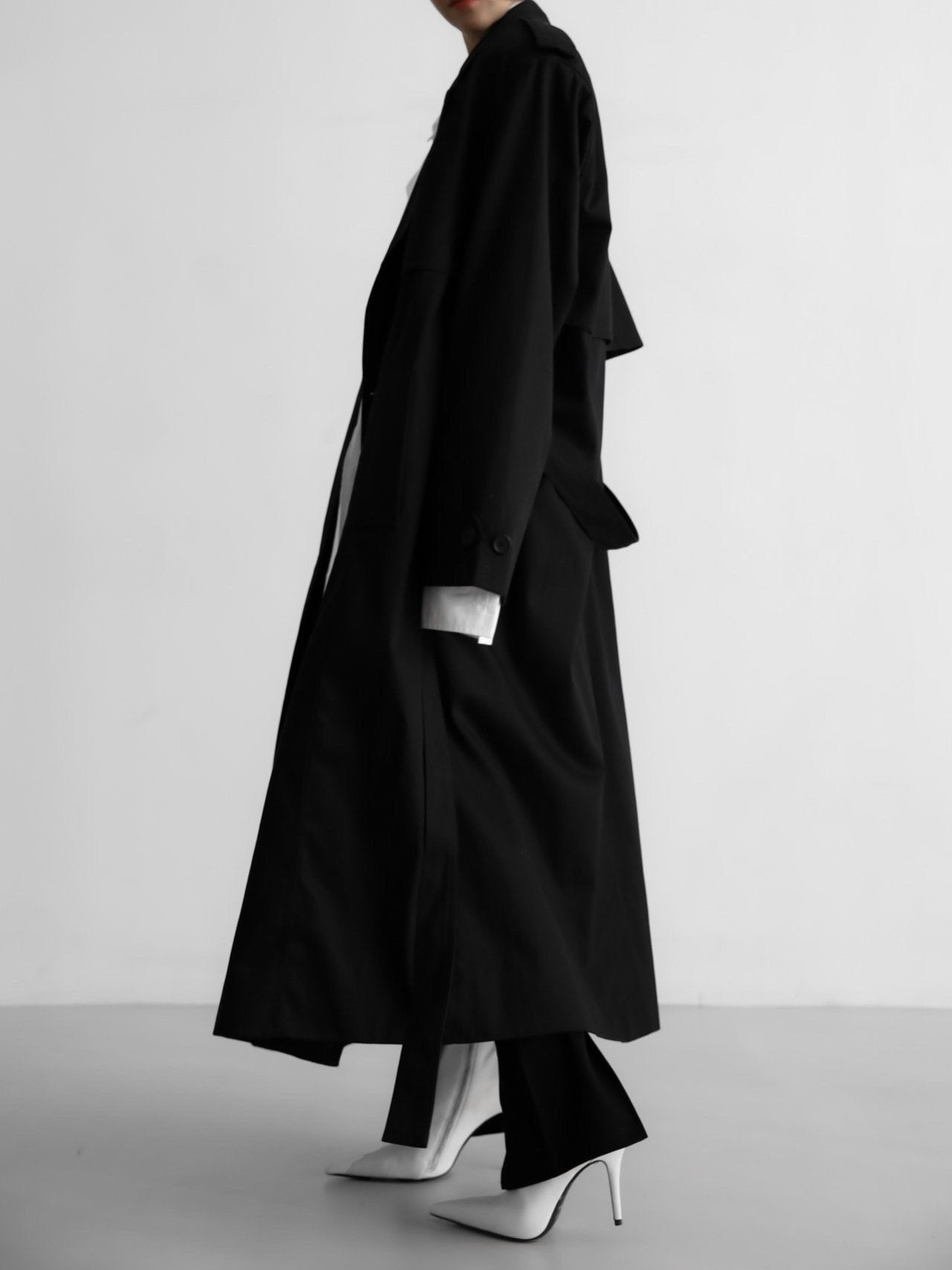 ANNE Trench Coat - Black - SUENE