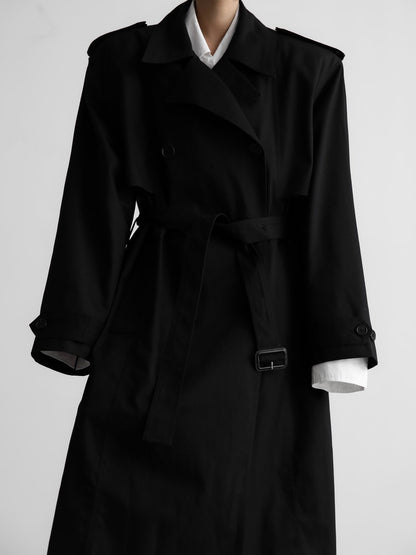 ANNE Trench Coat - Black - SUENE