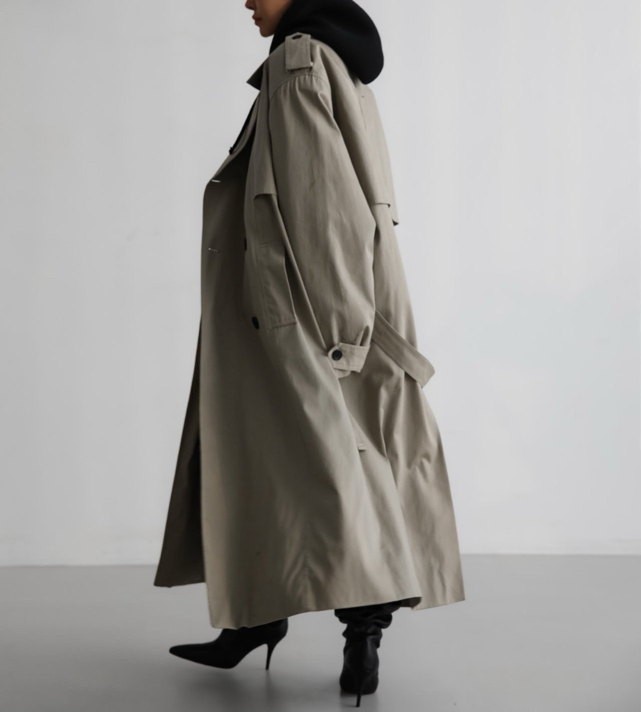 ANNE Trench Coat - Light Khaki - SUENE