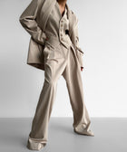 DIMITRI Classic Suit Pants - Beige