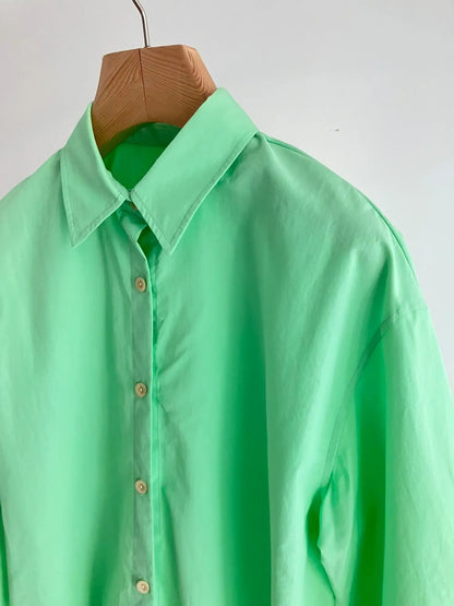 LADA Summer Shirt - Bright Green - SUENE