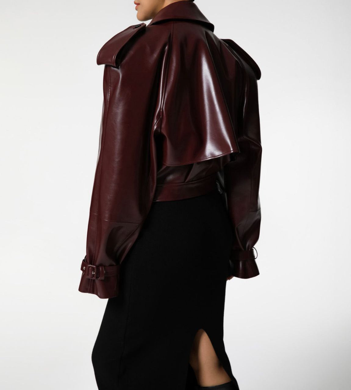 LUNA Cropped Biker Jacket - SUENE