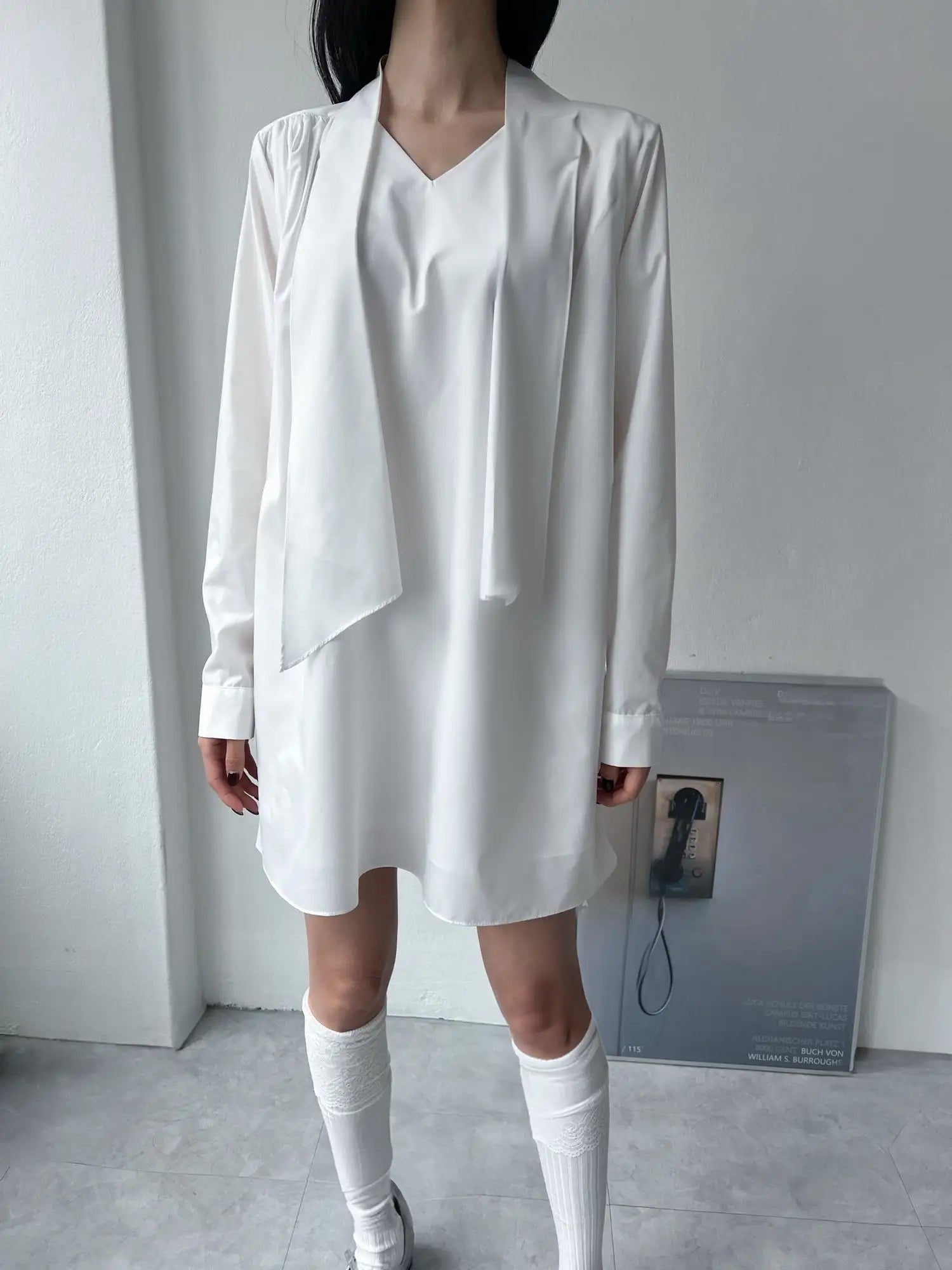 WHITNEY White Summer Shirt Dress - SUENE